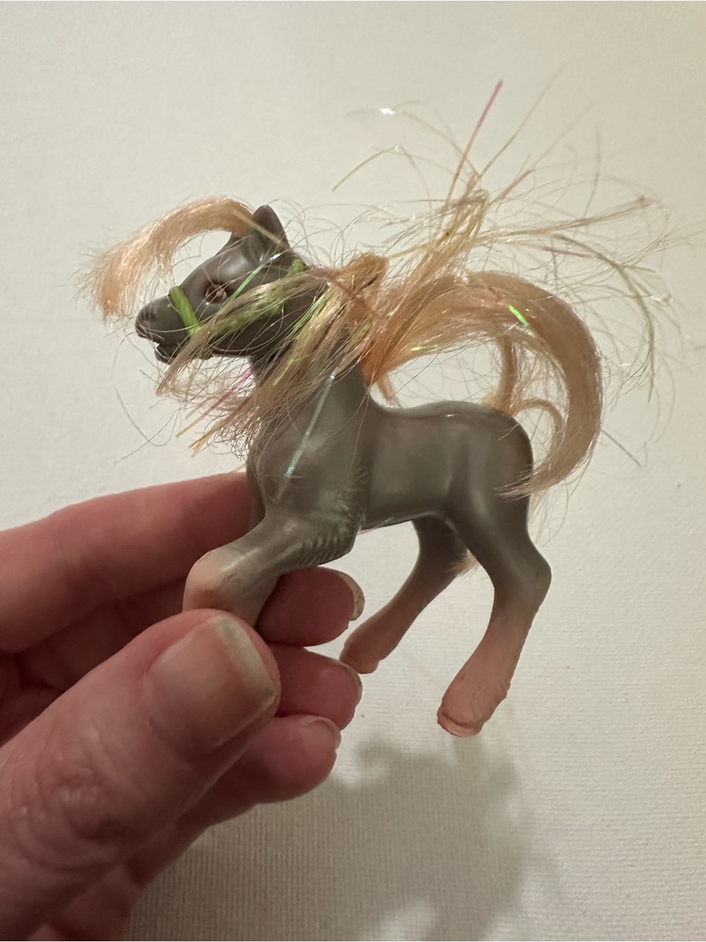 1995 Littlest Pet Shop Sparkling Ponies Lil’ Magic Drinkin’ Filly (Pearl) Vtg - Picture 4 of 11